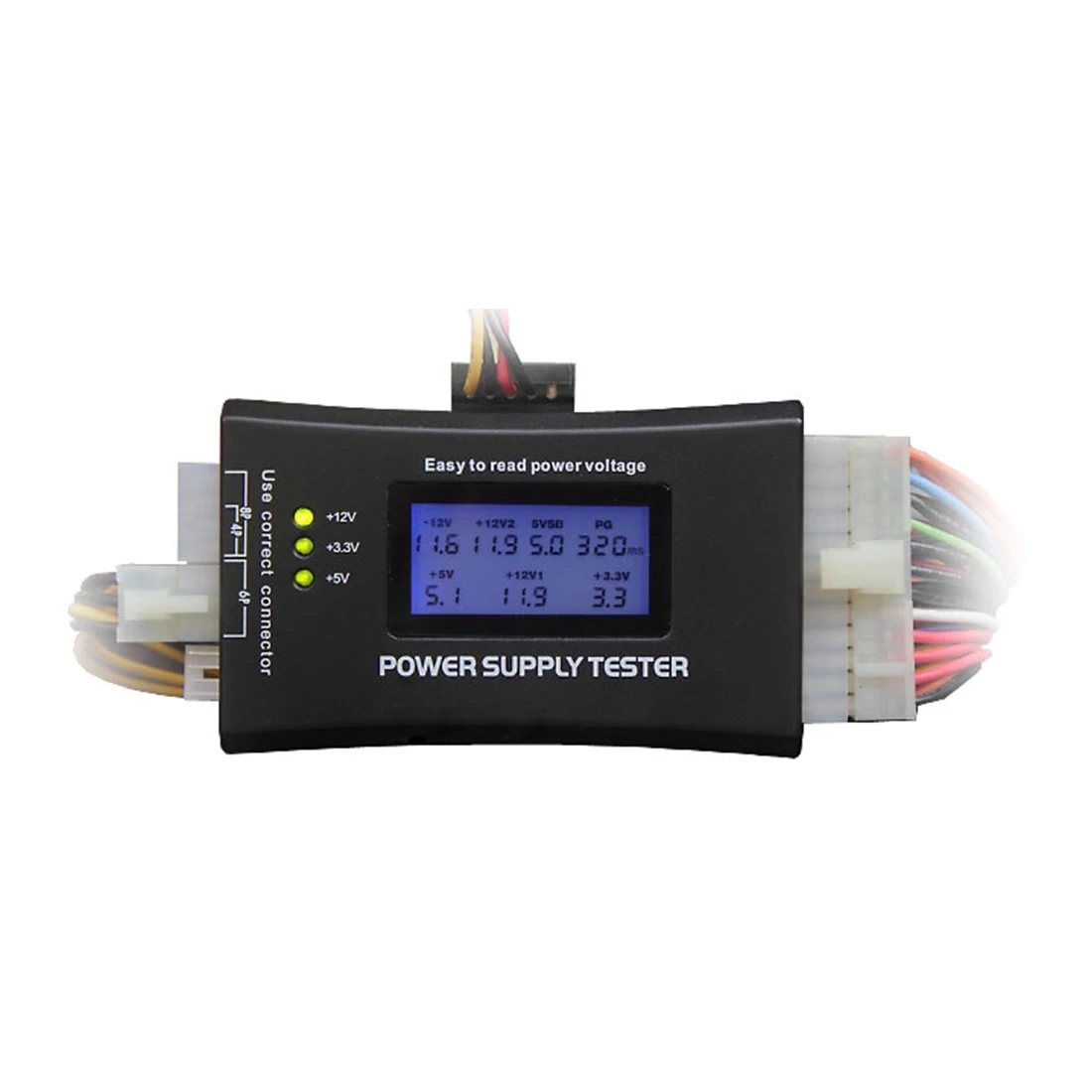 PC Computer ATX Power Supply DC Digital Electric Voltmeter 12v Volt Meter Voltage Tester Detector Tool | Инструменты