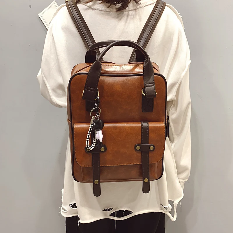 Fashion Luxury Women Backpack 2020 Vintage Female Travel PU Leather Backpack Large Capacity Bookbag School Bags for Teenage Girl
Fashion Luxury Women Backpack 2020 Vintage Female Travel PU Leather Backpack Large Capacity Bookbag School Bags for Teenage Girl