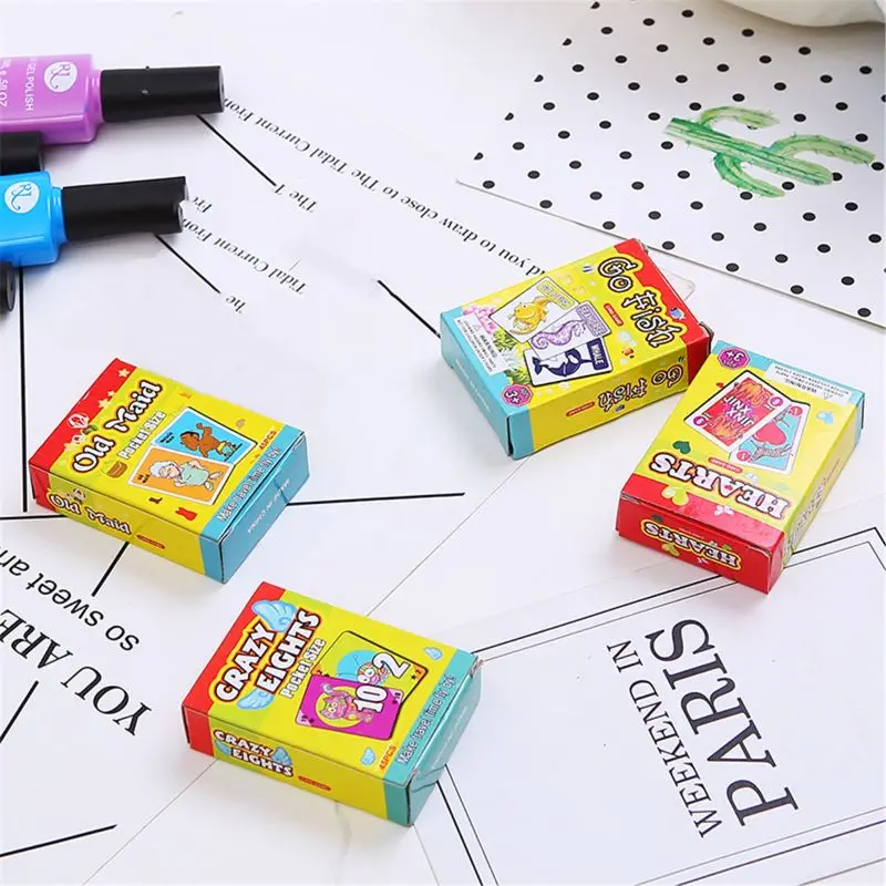 Набор детских карточных игр-старинная горничная, Go Fish, Hearts,Crazy Eights, подарки для семейвечерние 634F
Набор детских карточных игр-старинная горничная, Go Fish, Hearts,Crazy Eights, подарки для семейвечерние 634F