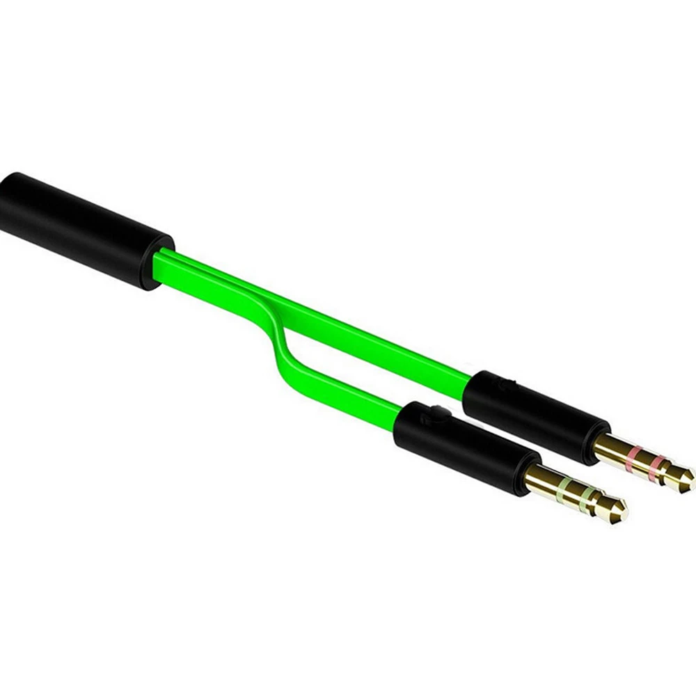 Replacement Y-Shape Aux Audio Mic Microphone Splitter Cable Extension Cord Wire Line for Razer Hammerhead Pro Duo V2 Earphones
Replacement Y-Shape Aux Audio Mic Microphone Splitter Cable Extension Cord Wire Line for Razer Hammerhead Pro Duo V2 Earphones