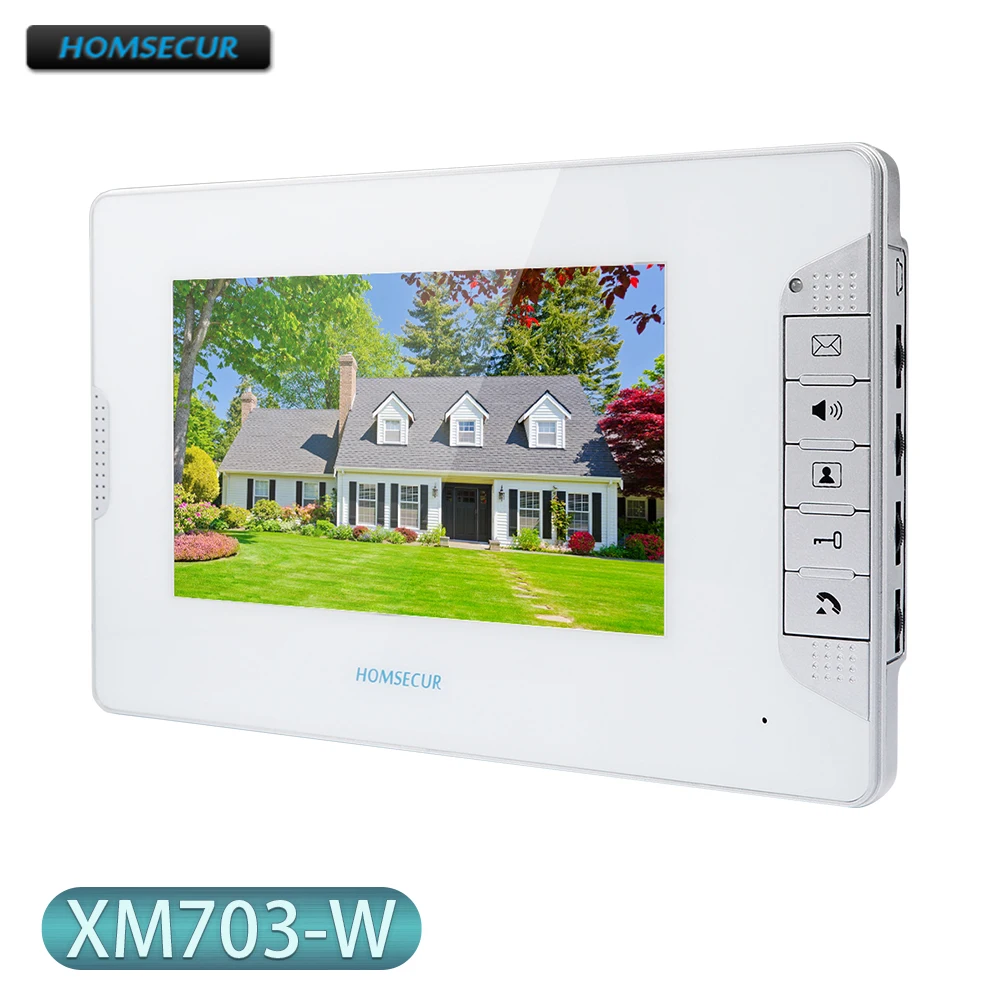 HOMSECUR XM703-W White Intercom Monitor with 7inch Screen for HDS Series Video Door Phone Intercom System
HOMSECUR XM703-W White Intercom Monitor with 7inch Screen for HDS Series Video Door Phone Intercom System