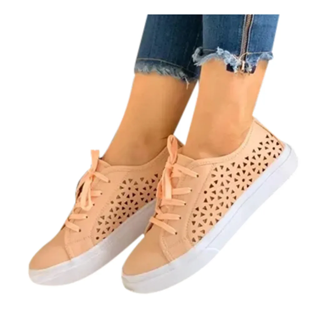 Women 2020 casual fashion sneakers woman flats Leather Cutout Flower Classic Comfortable Breathable Lace Up Casual Shoe A50
Women 2020 casual fashion sneakers woman flats Leather Cutout Flower Classic Comfortable Breathable Lace Up Casual Shoe A50