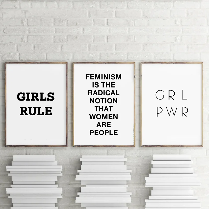 Wall Art Canvas Painting Feminism Decoration Quote Canvas Art Print , Girl Rules and Girl Power Poster Girls Room Decor
Wall Art Canvas Painting Feminism Decoration Quote Canvas Art Print , Girl Rules and Girl Power Poster Girls Room Decor