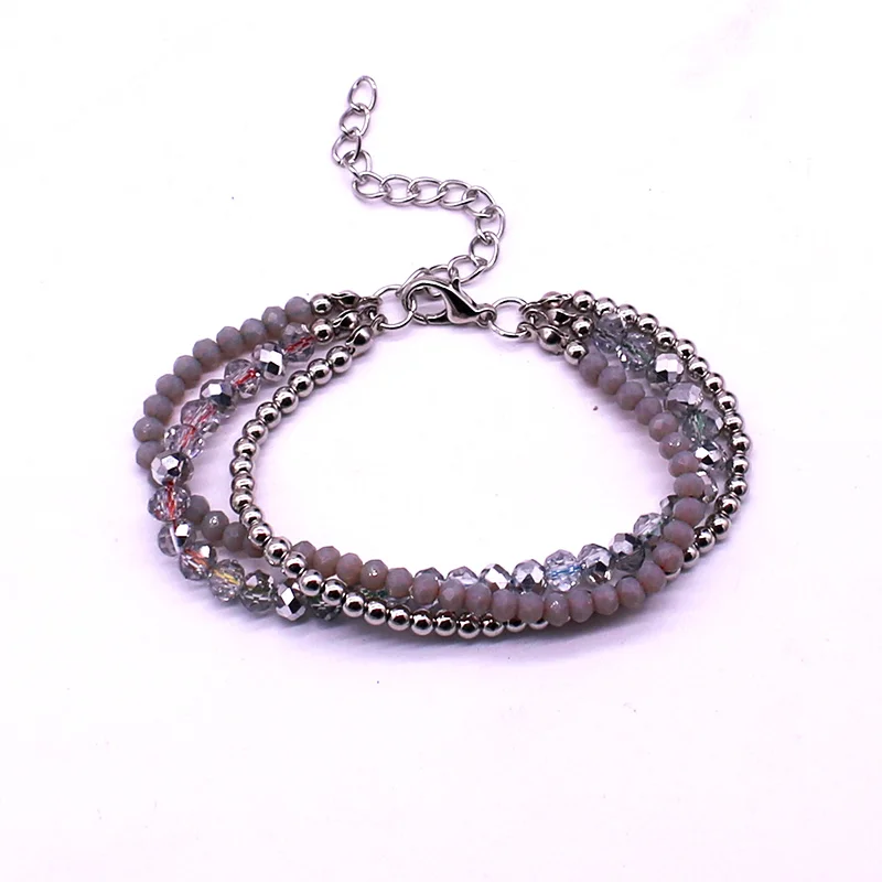 Fashion crystal bracelet simple style beads handmade beaded bracelets for women high quality jewelry | Украшения и аксессуары