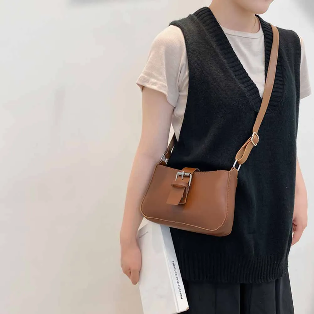 Fashion New Trend Women Pin Buckle PU Leather Shoulder Crossbody Messenger Bag Casual Ladies Solid Color Small Handbags Purse
Fashion New Trend Women Pin Buckle PU Leather Shoulder Crossbody Messenger Bag Casual Ladies Solid Color Small Handbags Purse