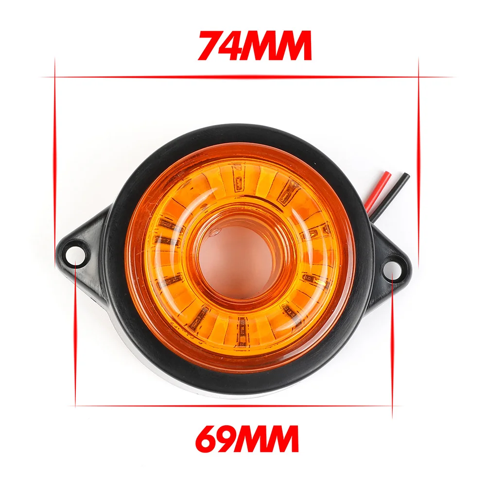 5pcs LED Trailer Truck Round Side Lights LED Rear Side Marker Indicators Light Lamp Waterproof Clearance Light For Truck
5pcs LED Trailer Truck Round Side Lights LED Rear Side Marker Indicators Light Lamp Waterproof Clearance Light For Truck
