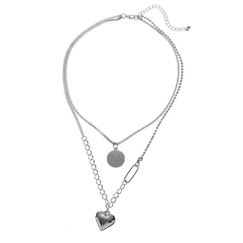Double Layers Long Chain Choker Collar Sweater Necklace Harajuku Punk Women Girls Love Heart Pendant Necklaces Hip Hop Jewelry
Double Layers Long Chain Choker Collar Sweater Necklace Harajuku Punk Women Girls Love Heart Pendant Necklaces Hip Hop Jewelry