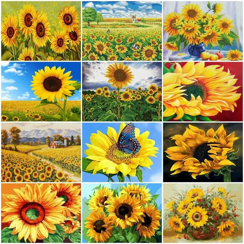 CHENISTORY 5D Diy Diamond Painting Diamond Mosaic Crystal Cross Stitch Kit Handicraft Sunflowers Picture Arts Wall Decor
CHENISTORY 5D Diy Diamond Painting Diamond Mosaic Crystal Cross Stitch Kit Handicraft Sunflowers Picture Arts Wall Decor