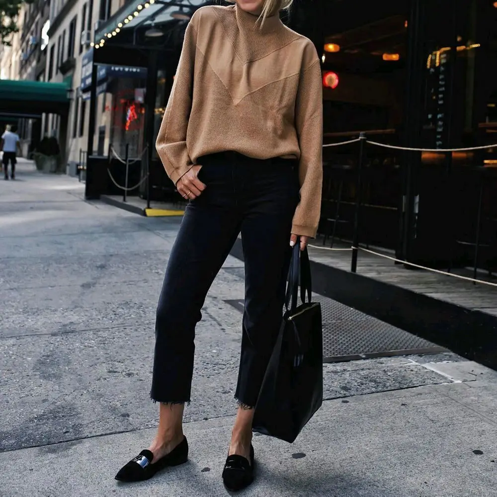 2019 Autumn Winter Women's Minimalist Style Long Batwing Sleeve V-shape Pullovers Casual Women Sweaters
2019 Autumn Winter Women's Minimalist Style Long Batwing Sleeve V-shape Pullovers Casual Women Sweaters