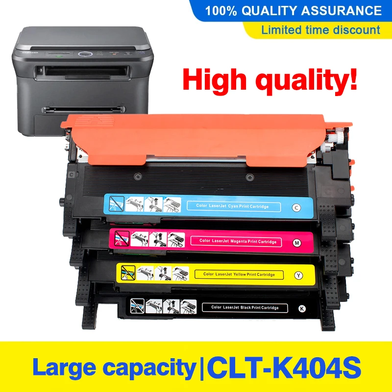 Toner Cartridge CLT-K404S M404S C404S CLT-Y404S 404S Compatible for Samsung C430W C433W C480 C480FN C480FW C480W Printer
Toner Cartridge CLT-K404S M404S C404S CLT-Y404S 404S Compatible for Samsung C430W C433W C480 C480FN C480FW C480W Printer