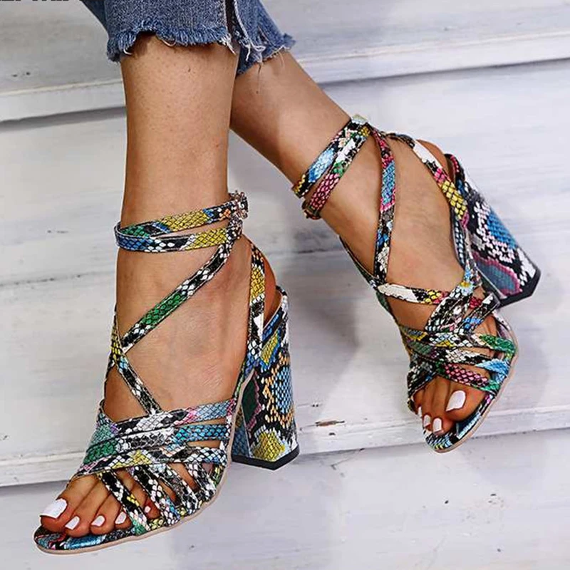 Gladiator Sandals Woman Summer Vintage Snakeskin Women Lace ladies Shoes Peep Open Toe Sandals Pumps Sexy Plus Shoes Size 34-43
Gladiator Sandals Woman Summer Vintage Snakeskin Women Lace ladies Shoes Peep Open Toe Sandals Pumps Sexy Plus Shoes Size 34-43