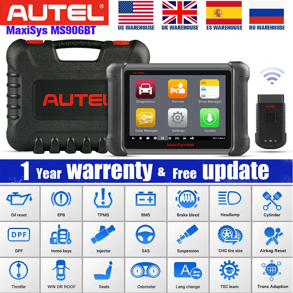 2021 Autel MaxiSys MS906BT автомобильный диагностический инструмент, все системы автомобильный диагностический сканер и 31 обслуживание кодирование Э...
2021 Autel MaxiSys MS906BT автомобильный диагностический инструмент, все системы автомобильный диагностический сканер и 31 обслуживание кодирование Э...