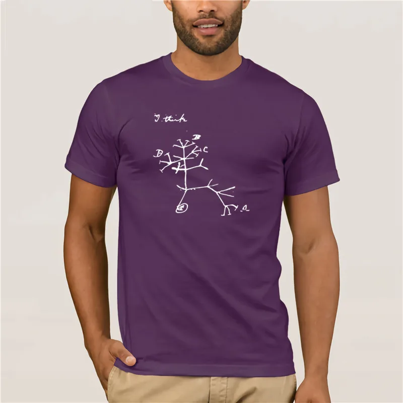for mans Darwin I Think Tree Men's T-Shirt Mens Fashion Short Sleeves Cotton Fashion New Men Printing Short Sleeve Tshirt trend
for mans Darwin I Think Tree Men's T-Shirt Mens Fashion Short Sleeves Cotton Fashion New Men Printing Short Sleeve Tshirt trend