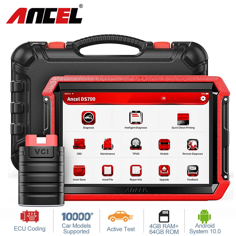 ANCEL DS700 OBD2 Diagnostic Tool Automotive Scanner EPB Airbag AF TPMS SAS Oil DPF SRS Reset Injector All System Auto Car Scan
ANCEL DS700 OBD2 Diagnostic Tool Automotive Scanner EPB Airbag AF TPMS SAS Oil DPF SRS Reset Injector All System Auto Car Scan