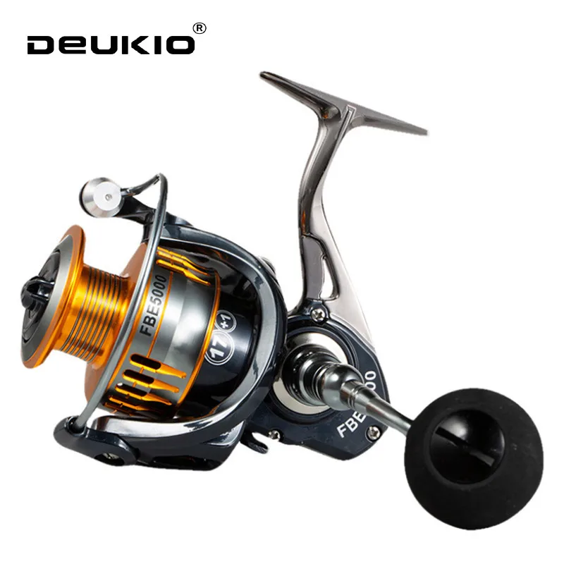 DEUKIO Spinning Fishing Reel FBE2000/FBE3000/FBE4000/FBE500/FBE6000/FBE7000 Gear Ratio 5.0:1/4.7:1 Reel Fishing coil
DEUKIO Spinning Fishing Reel FBE2000/FBE3000/FBE4000/FBE500/FBE6000/FBE7000 Gear Ratio 5.0:1/4.7:1 Reel Fishing coil