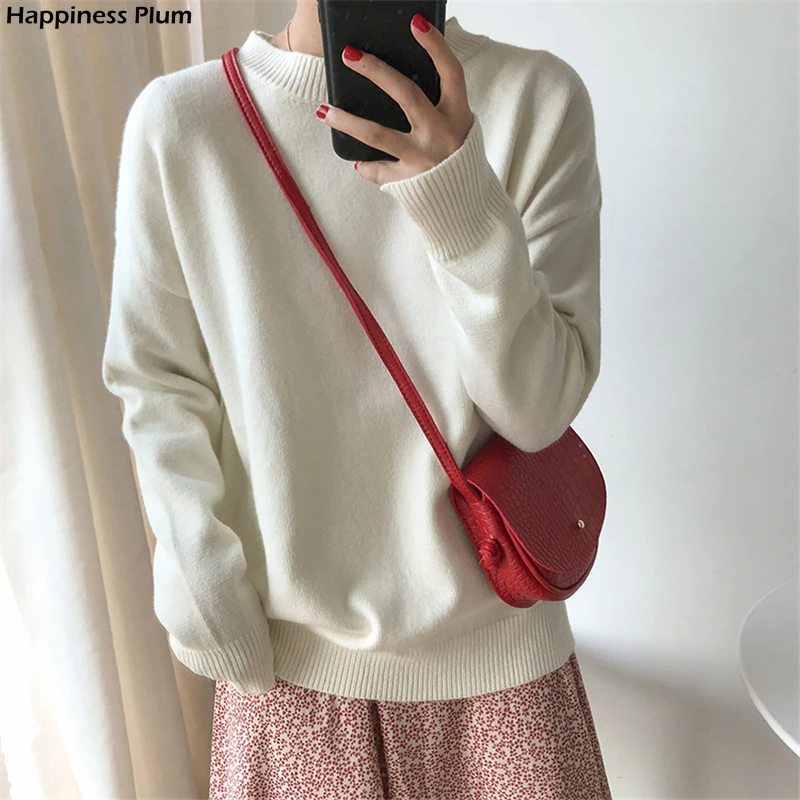 Basic O-neck Knitted Jumpers for Women Sweater Casual Loose Long Sleeve Winter Sweater Female Pullovers Streetwear
Basic O-neck Knitted Jumpers for Women Sweater Casual Loose Long Sleeve Winter Sweater Female Pullovers Streetwear
