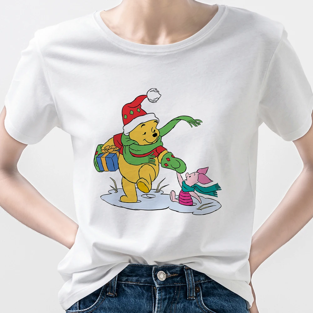 Disney Edward Pooh White Tshirt Women Christmas Street Fashion American Apparel 2022 New Year's Gift Round Neck Top for Ladies
Disney Edward Pooh White Tshirt Women Christmas Street Fashion American Apparel 2022 New Year's Gift Round Neck Top for Ladies