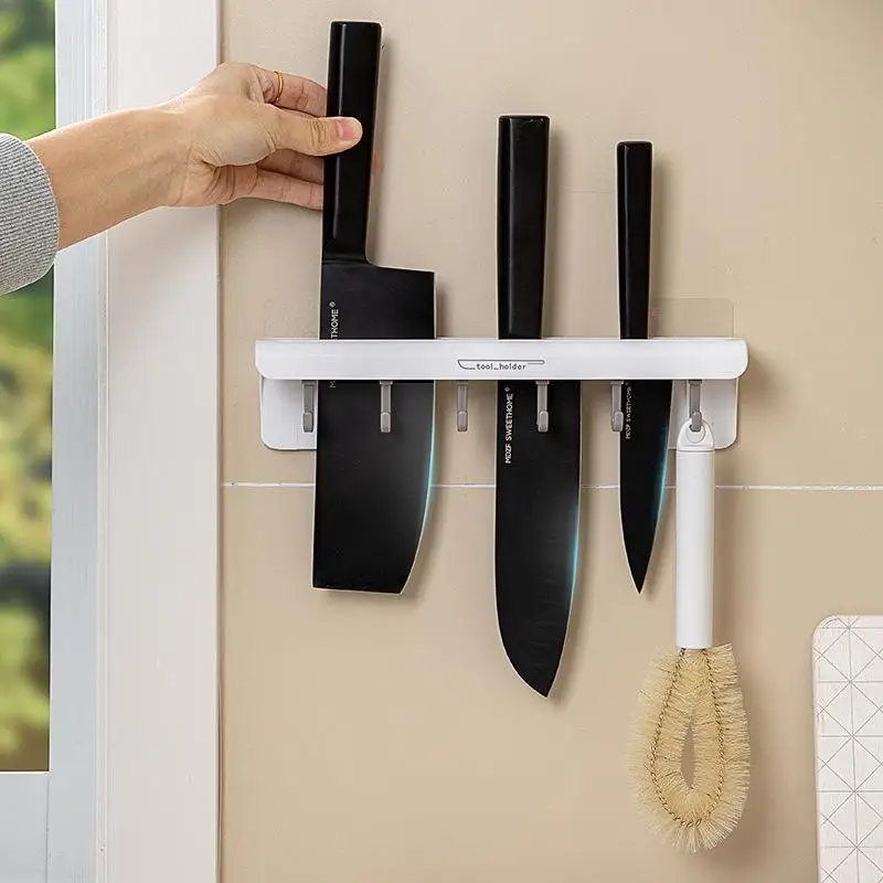 Utensil High Quality Storage Wall-Mounted Self Dual Installation Holder Metal Knife Rack Strip Bar Kitchen Accessories Organizer
Utensil High Quality Storage Wall-Mounted Self Dual Installation Holder Metal Knife Rack Strip Bar Kitchen Accessories Organizer
