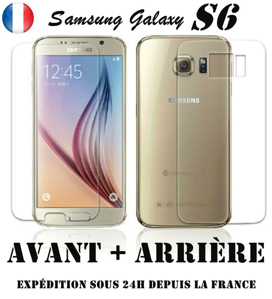 Vitre film protection d'cran en VERRE TREMPE For Samsung Galaxy S6 Avant + Arriere
Vitre film protection d'cran en VERRE TREMPE For Samsung Galaxy S6 Avant + Arriere