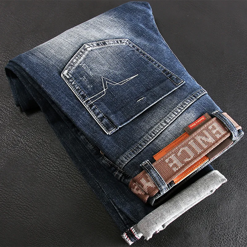 Italian Style Fashion Men Jeans High Quality Elastic Slim Fit Ripped Jeans Men Retro Blue Vintage Designer Casual Denim Pants
Italian Style Fashion Men Jeans High Quality Elastic Slim Fit Ripped Jeans Men Retro Blue Vintage Designer Casual Denim Pants
