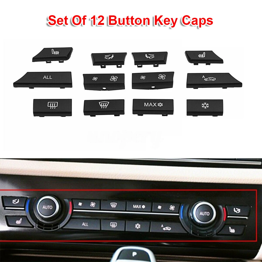 For BMW 5 Series F07 2008-2013 Touring 2009-2013 6 Series F06 F12 F13 Set New 12 Button Key Caps Repair Kit A/C Heater Switch
For BMW 5 Series F07 2008-2013 Touring 2009-2013 6 Series F06 F12 F13 Set New 12 Button Key Caps Repair Kit A/C Heater Switch