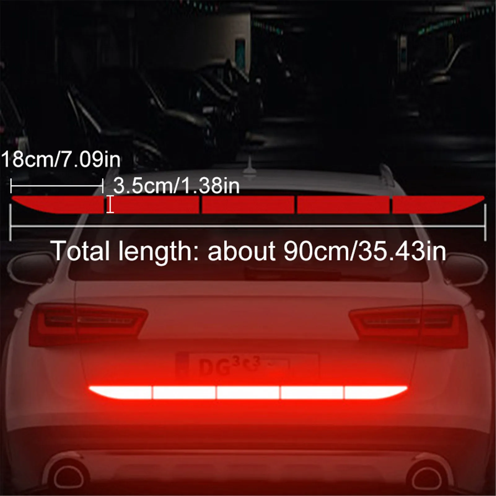 Reflective Anti-collision Warning Strip Car Trunk Sticker Durable High-quality Decal Warning Strip Car Decorative Accessories
Reflective Anti-collision Warning Strip Car Trunk Sticker Durable High-quality Decal Warning Strip Car Decorative Accessories