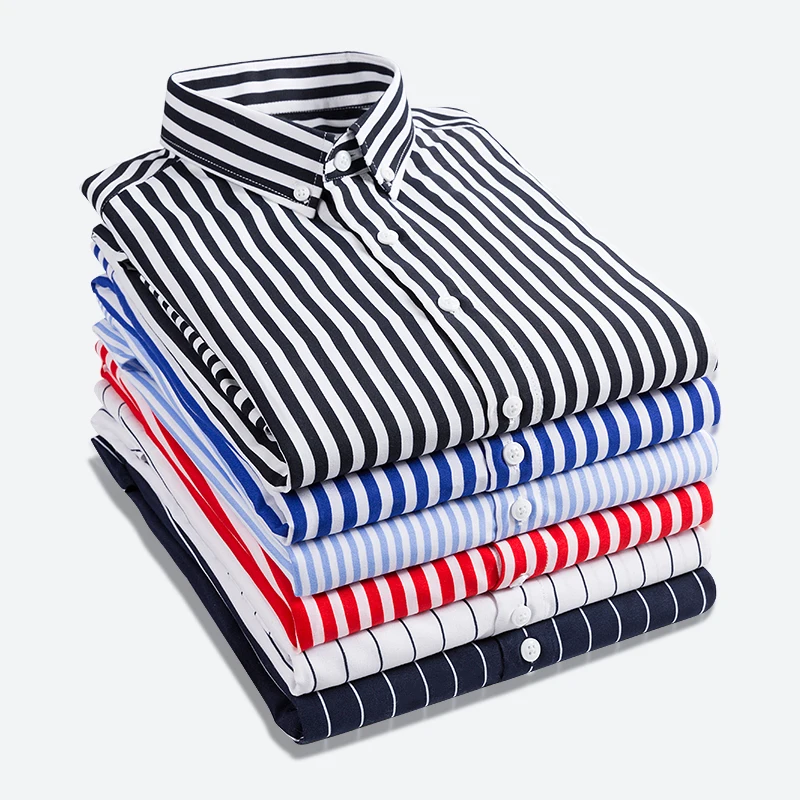 Men's striped shirts long sleeve business work casual shirt men formal dress slim fit social male chemise white red blue black
Men's striped shirts long sleeve business work casual shirt men formal dress slim fit social male chemise white red blue black