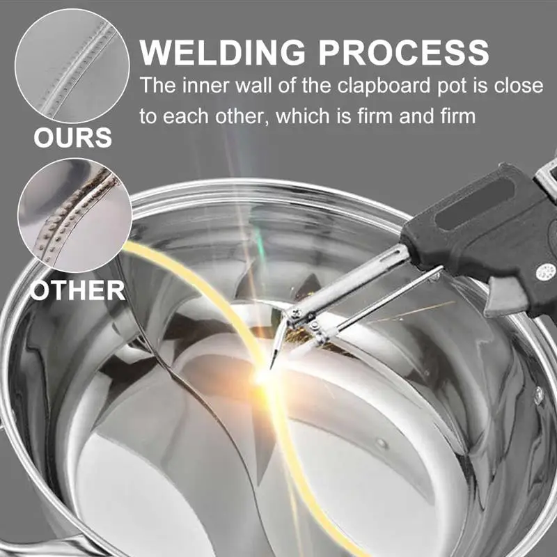 Two-Flavor Hot Pot Household Hot Pot Thickened Induction Cooking Special Pot Stainless Steel Soup Hot Pot Clear Soup Boiler
Two-Flavor Hot Pot Household Hot Pot Thickened Induction Cooking Special Pot Stainless Steel Soup Hot Pot Clear Soup Boiler