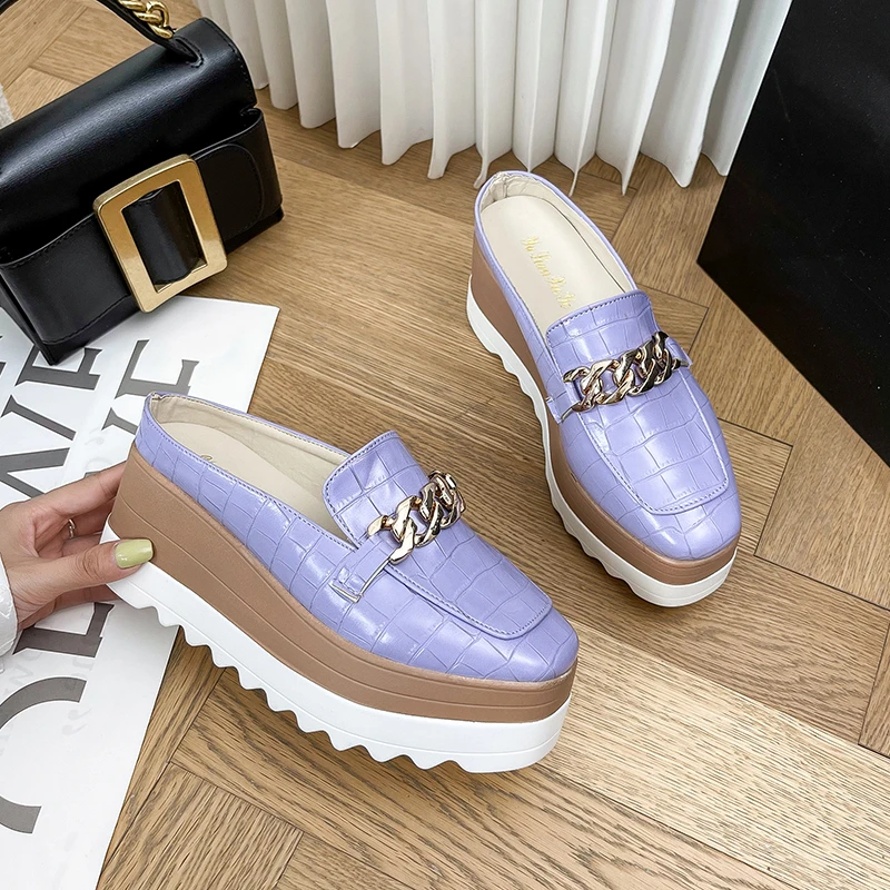 Autumn Women Comfortable Rubber Platform Slippers Women Casual Round Toe Flat Loafers Flats Shoes PU
Autumn Women Comfortable Rubber Platform Slippers Women Casual Round Toe Flat Loafers Flats Shoes PU