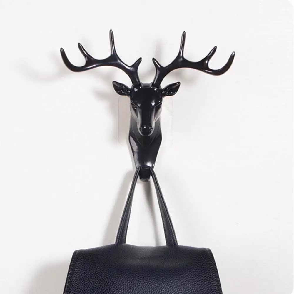 

Dropshipping!Hot Sales Antler Hook Deer Head Key Holder Hanger Living Room Wall Decorative Ornament for Home