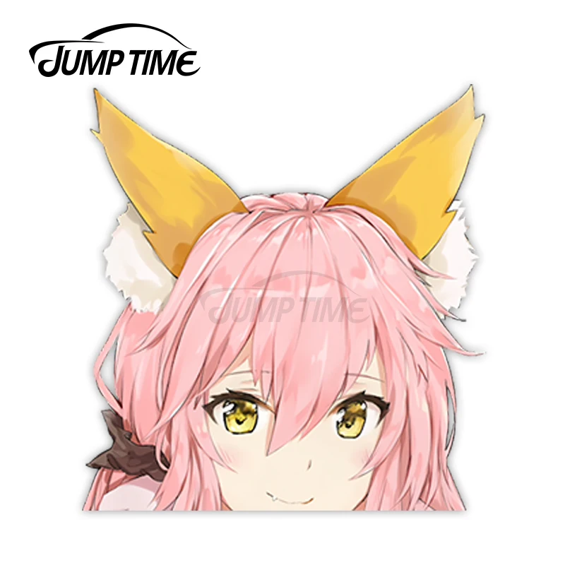 Jump Time Fate extra Tamamo no Mae (Кастер) 1 9 большая голова аниме Peeker виниловая наклейка вайфу