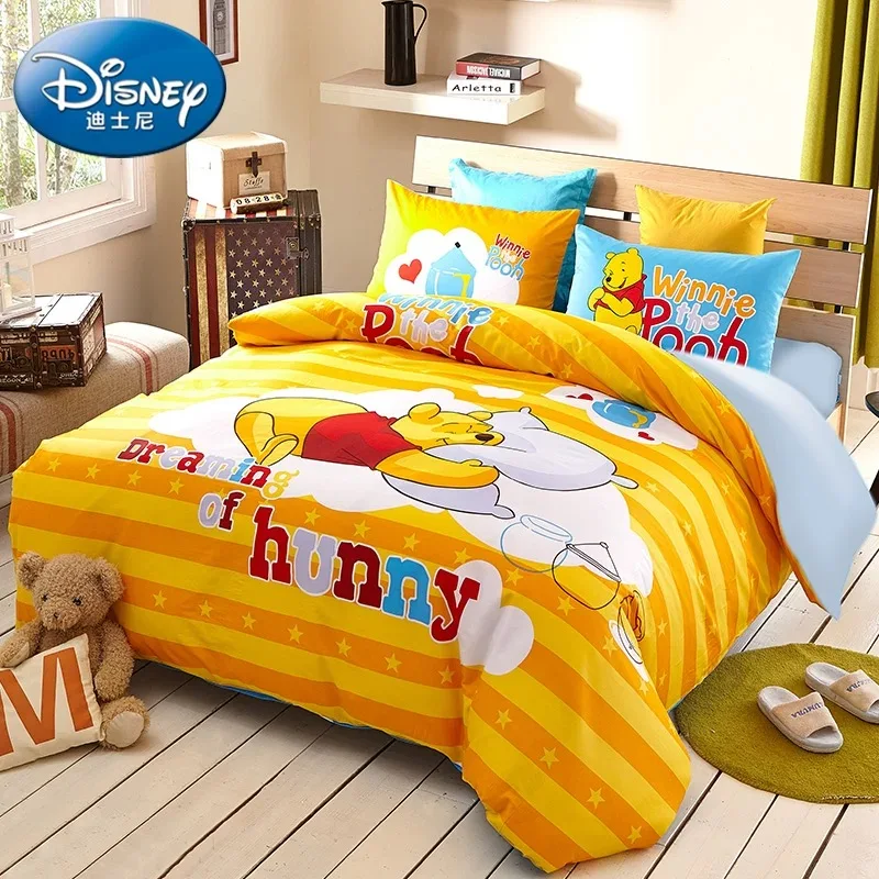 Disney Winnie the Pooh Bedding Set for Kids Home Decor Twin Size Quilt Duvet Covers Queen Coverlet Cotton Yellow Stripe Girls 3D
Disney Winnie the Pooh Bedding Set for Kids Home Decor Twin Size Quilt Duvet Covers Queen Coverlet Cotton Yellow Stripe Girls 3D