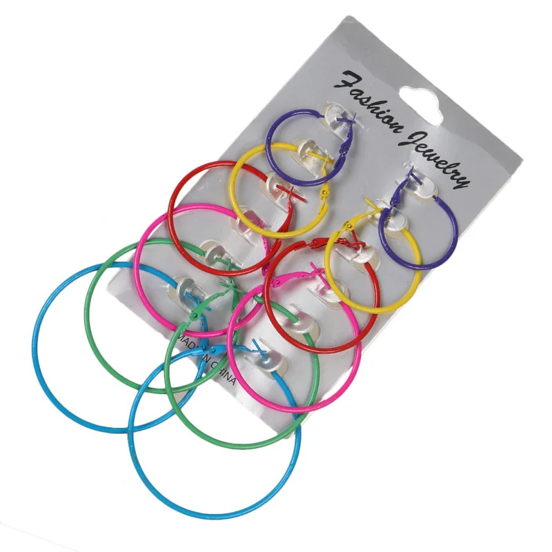 Korean Earrings Hoop Earrings for Women Fashion Jewelry Circle Earrings Big Round Silver Pendientes Earring Sets Colored Earings
Korean Earrings Hoop Earrings for Women Fashion Jewelry Circle Earrings Big Round Silver Pendientes Earring Sets Colored Earings