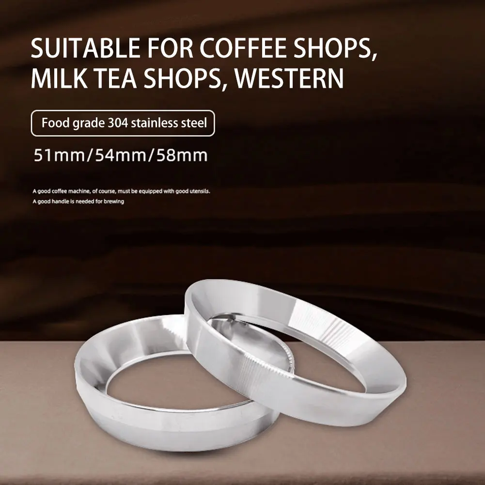 51mm 54mm 58mm Stainless Steel Filter Replacement Funnel Accessories Easy Clean Coffee Portafilter Dosing Ring Durable
51mm 54mm 58mm Stainless Steel Filter Replacement Funnel Accessories Easy Clean Coffee Portafilter Dosing Ring Durable