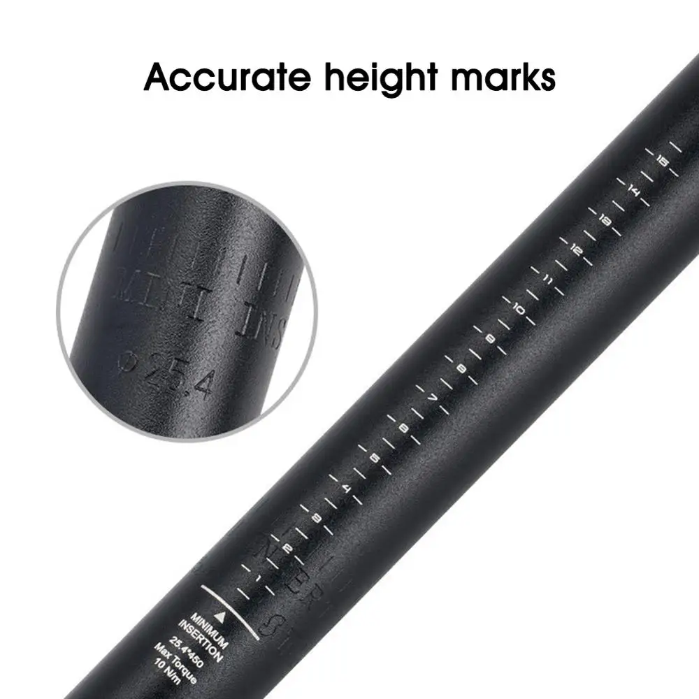 Mountain Bike Seatpost Aluminum Alloy Seat Tube Seatpost Seat Pillar 25.4/27.2/28.6/30.4/31.6mm * 450mm Extension Accessories 
Mountain Bike Seatpost Aluminum Alloy Seat Tube Seatpost Seat Pillar 25.4/27.2/28.6/30.4/31.6mm * 450mm Extension Accessories