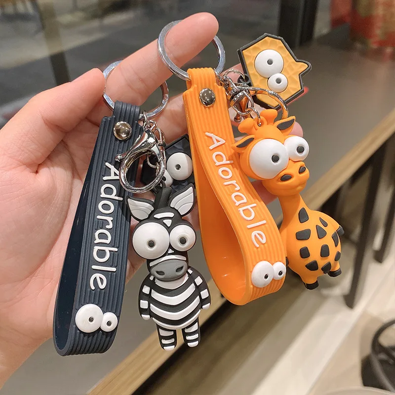 2021 Cartoon Cute Animal Keychain Zebra Giraffe Silicone Key Chain Creative Car Bag Key Ring Fashion Gift For a Friend
2021 Cartoon Cute Animal Keychain Zebra Giraffe Silicone Key Chain Creative Car Bag Key Ring Fashion Gift For a Friend