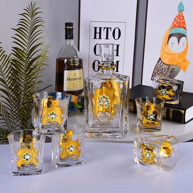 Whiskey Decanter And Glasses Bar Set, Includes Whisky Decanter And 6 Cocktail Glasses - 7 Piece Set 210311-08
Whiskey Decanter And Glasses Bar Set, Includes Whisky Decanter And 6 Cocktail Glasses - 7 Piece Set 210311-08