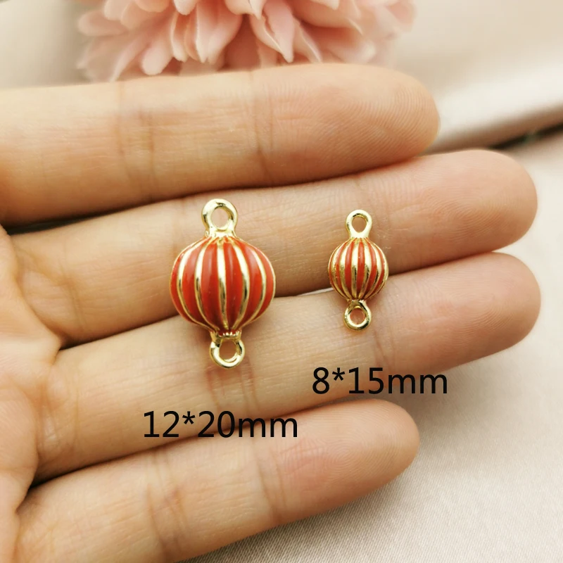 10pcs Chinese Style Enamel Flower Lantern Connectors Charms Metal Pendants Fit Earring Keychain Floating DIY Jewelry Accessories
10pcs Chinese Style Enamel Flower Lantern Connectors Charms Metal Pendants Fit Earring Keychain Floating DIY Jewelry Accessories
