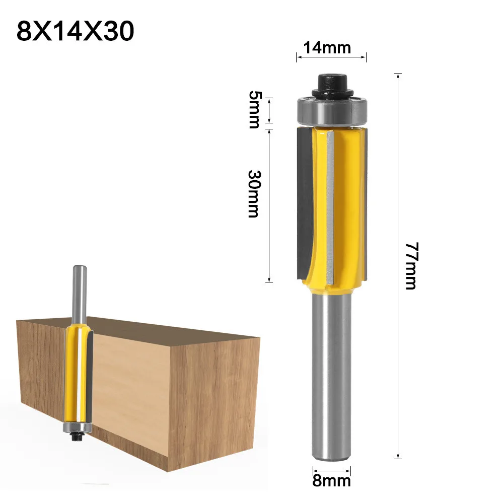 1pc Router Bit Alloy 4 Teeth Wood Router Bit Flush Trim Pattern Router Cutter Bit Bearing Woodworking Tool
1pc Router Bit Alloy 4 Teeth Wood Router Bit Flush Trim Pattern Router Cutter Bit Bearing Woodworking Tool