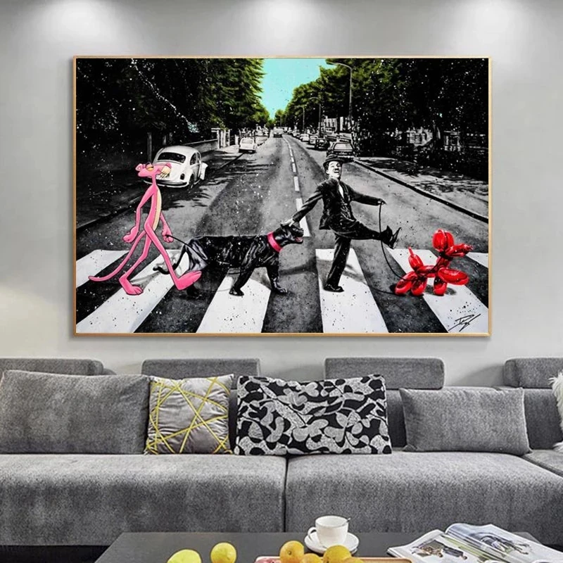 Black and White Crossing The Road Street Mural Poster Family Room Children's Room Bedroom Wall Decoration Canvas Art (no Frame)
Black and White Crossing The Road Street Mural Poster Family Room Children's Room Bedroom Wall Decoration Canvas Art (no Frame)