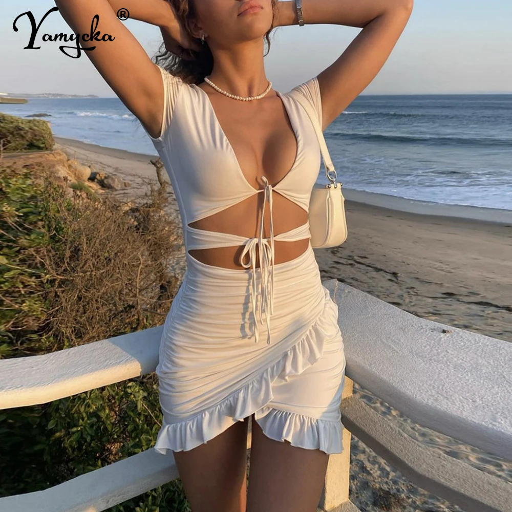 Sexy Black White Ruffle corset mini summer dress women vintage bodycon Birthday club party dresses casual beach dress vestidos
Sexy Black White Ruffle corset mini summer dress women vintage bodycon Birthday club party dresses casual beach dress vestidos