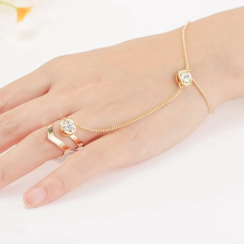 Boho Geometric Crystal Bangles Bracelets For Women Gold Color Chain Finger Bohemain Bracelet Jewelry
Boho Geometric Crystal Bangles Bracelets For Women Gold Color Chain Finger Bohemain Bracelet Jewelry