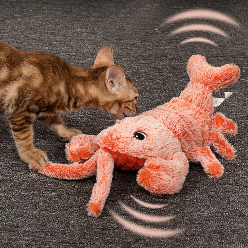 Flopping Lobster Cat Toy Cat Kicker Fish Toy Realistic Floppy Shrimp Dog Toy Fish Catnip Kitten Plush Interactive Cat Toys 
Flopping Lobster Cat Toy Cat Kicker Fish Toy Realistic Floppy Shrimp Dog Toy Fish Catnip Kitten Plush Interactive Cat Toys