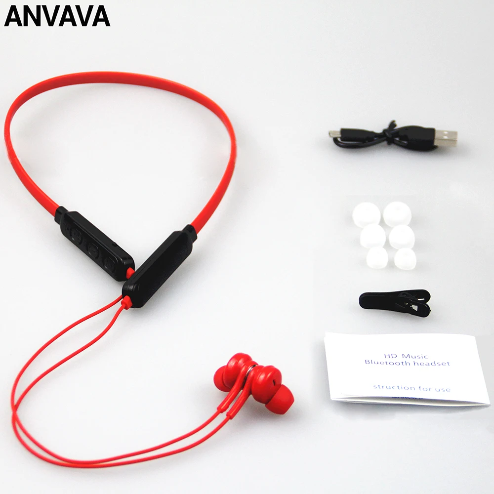 Беспроводные Hi-Fi наушники ANVAVA стереонаушники Bluetooth мини-гарнитура с басами
