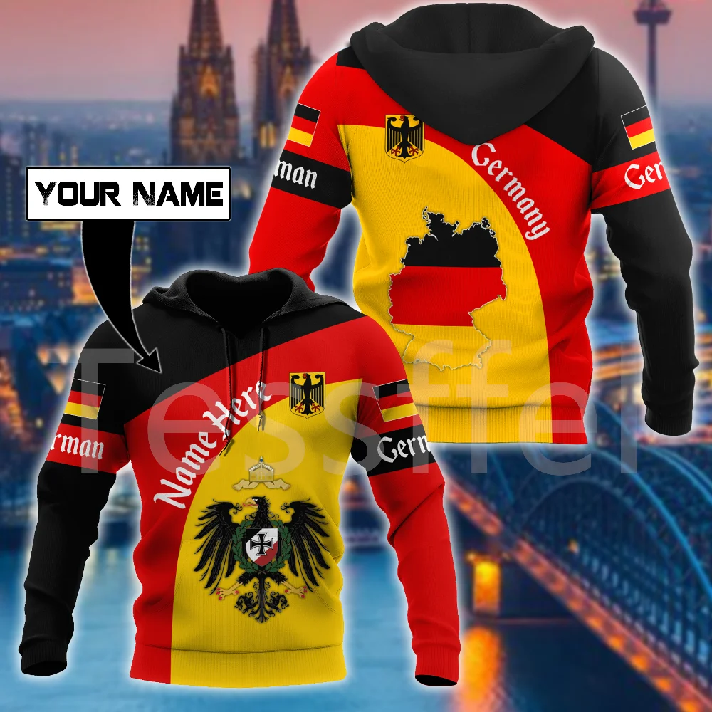 Tessffel Germany Deutschland Country Flag Colorful Harajuku NewFashion Tracksuit 3DPrint Streetwear Casual Hoodies Men/Women X1
Tessffel Germany Deutschland Country Flag Colorful Harajuku NewFashion Tracksuit 3DPrint Streetwear Casual Hoodies Men/Women X1