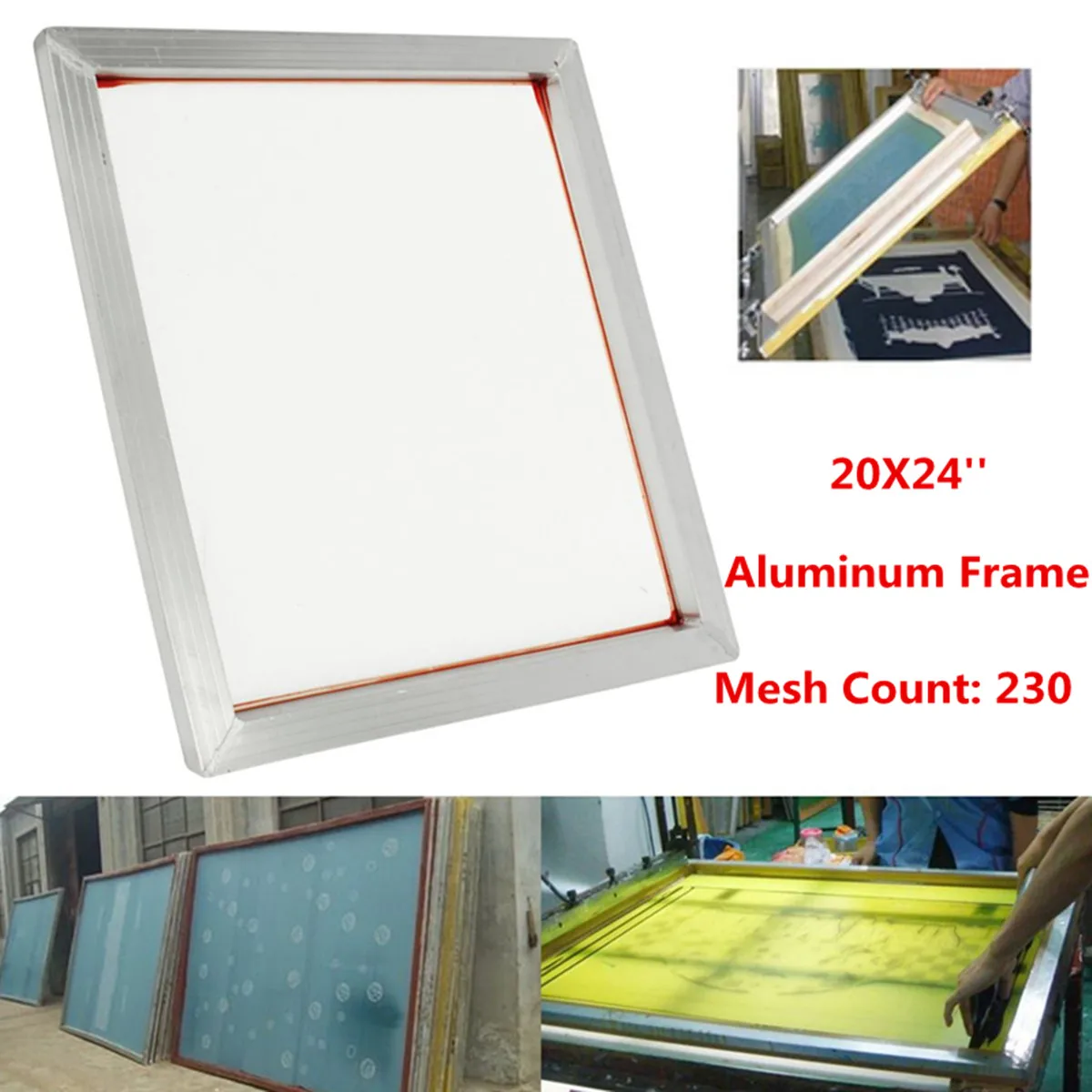 600X500mm Aluminum Silk Screen Printing Press Screen Frame 230 Yellow Mesh Count for High-precision Printed Circuit Boards
600X500mm Aluminum Silk Screen Printing Press Screen Frame 230 Yellow Mesh Count for High-precision Printed Circuit Boards