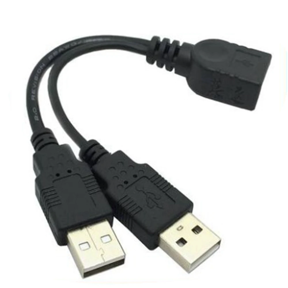 USB 2.0 A Male to USB Female 2 Double Dual Power Supply USB Female Splitter Extension Cable HUB Charge for Printers
USB 2.0 A Male to USB Female 2 Double Dual Power Supply USB Female Splitter Extension Cable HUB Charge for Printers