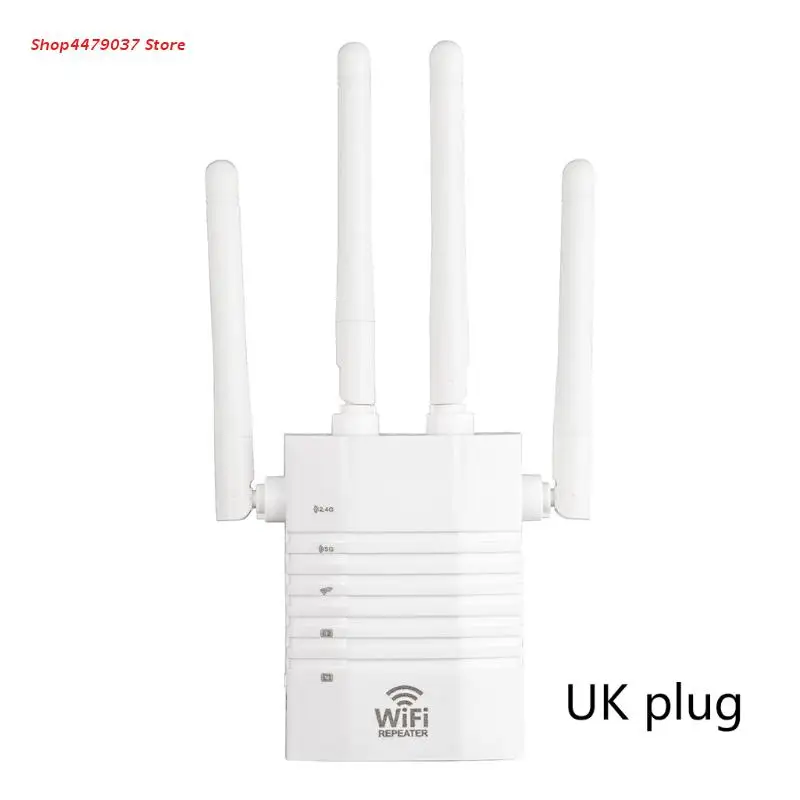 WiFi Repeater 2.4/5.8GHz 1200Mbps WiFi Amplifier Range ExtenderSignal Booster K1AF 
WiFi Repeater 2.4/5.8GHz 1200Mbps WiFi Amplifier Range ExtenderSignal Booster K1AF