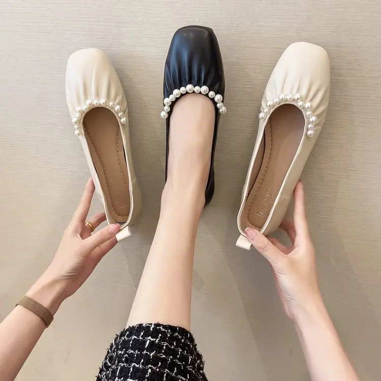 Shoes Woman 2021 Casual Female Sneakers Soft Square Toe Shallow Mouth Pearl Decorateion Flats Elegant New Moccasin Summer Comfor
Shoes Woman 2021 Casual Female Sneakers Soft Square Toe Shallow Mouth Pearl Decorateion Flats Elegant New Moccasin Summer Comfor