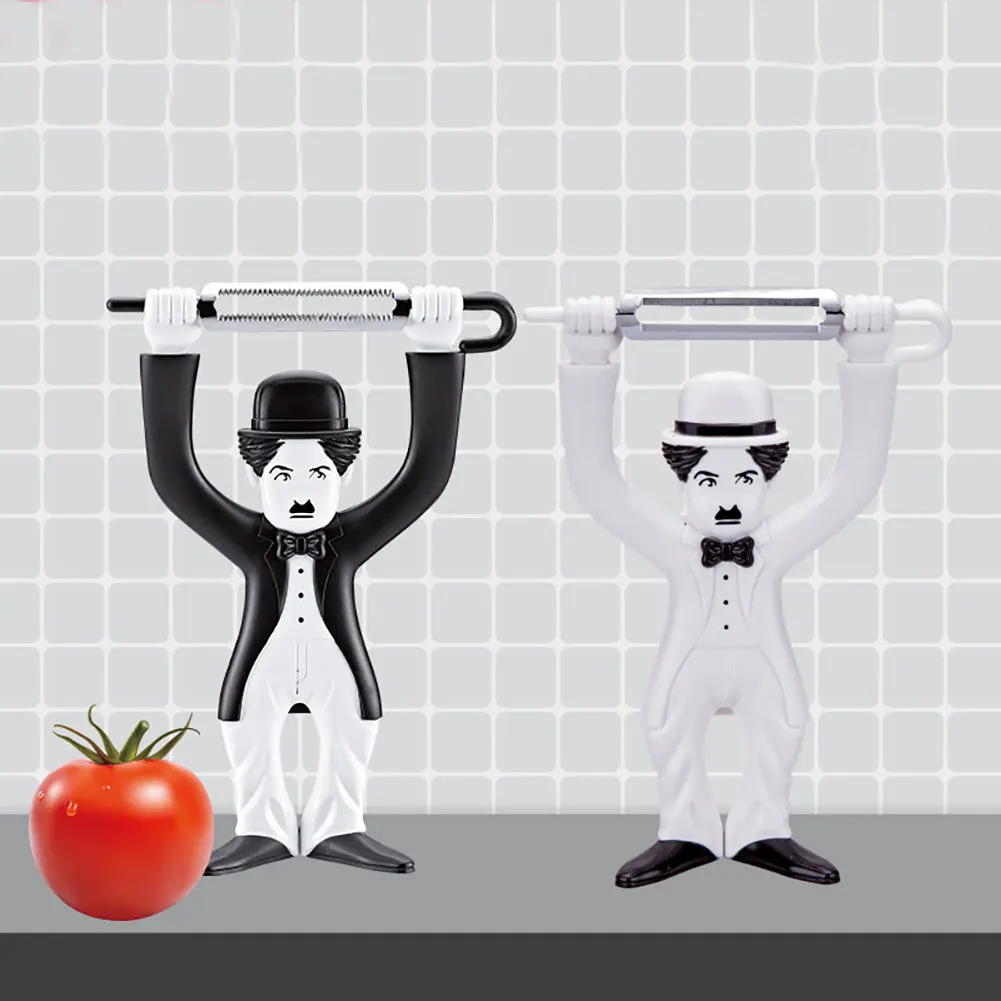 Cute Chaplin Fruit Vegetable Apple Stainless Steel Peelers & Zesters Fruit & Vegetable Tools Kitchen Supplies Funny Gadgets
Cute Chaplin Fruit Vegetable Apple Stainless Steel Peelers & Zesters Fruit & Vegetable Tools Kitchen Supplies Funny Gadgets